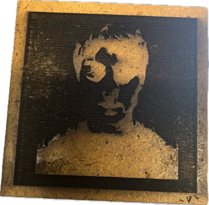 A stamp made of "cow waste"